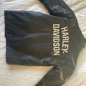 Kids Harley Davidson leather jacket. Size 10/12